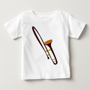 Retro-Fünfziger-Jahre-Posaune Baby T-shirt
