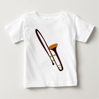 Retro-Fünfziger-Jahre-Posaune Baby T-shirt