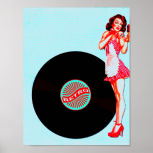 Retro Fünfzigerjahre Poster