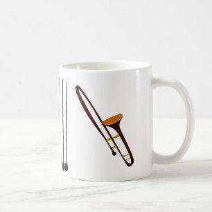 Retro FünfzigerjahreTrombone Kaffeetasse
