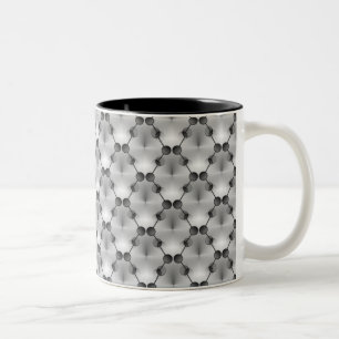 Retro Funk Kreise Tasse, Silber Zweifarbige Tasse