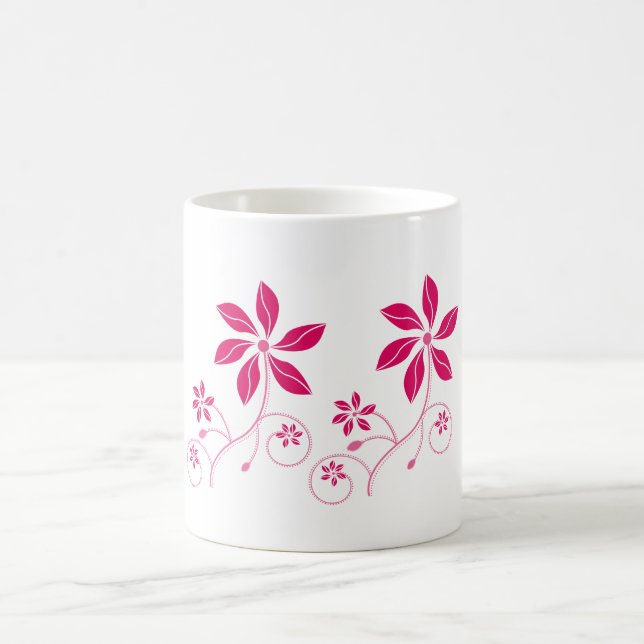 Retro - Funky Flower Beverage-Tasse Kaffeetasse (Mittel)
