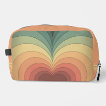 Retro Funky mignon Coeur coloré Imprimer Coupe Sac