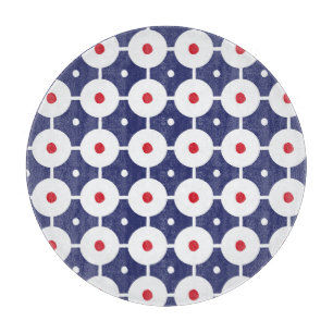 Retro-Funky-nahtloses Vintage-Design Schneidebrett