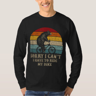 Retro Funny Biking für Radfahrer 70er T-Shirt