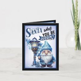 Retro Funny Christmas Dankeskarte