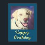Retro Funny Dog und Happy Birthday Postcard Postkarte<br><div class="desc">Es ist der Retro Funny Dog und Happy Birthday Postcard. Der niedliche Retrivenwinker ist schön. Sie können Ihre Nachrichten einfügen. Das wird deinen Freund zum Lachen bringen. Das wird ein bedeutendes Geschenk und macht Ihren Freund zum Lachen. Überbringen Sie herzlichen Glückwunsch jetzt und Seien Sie einer der wenigen.</div>