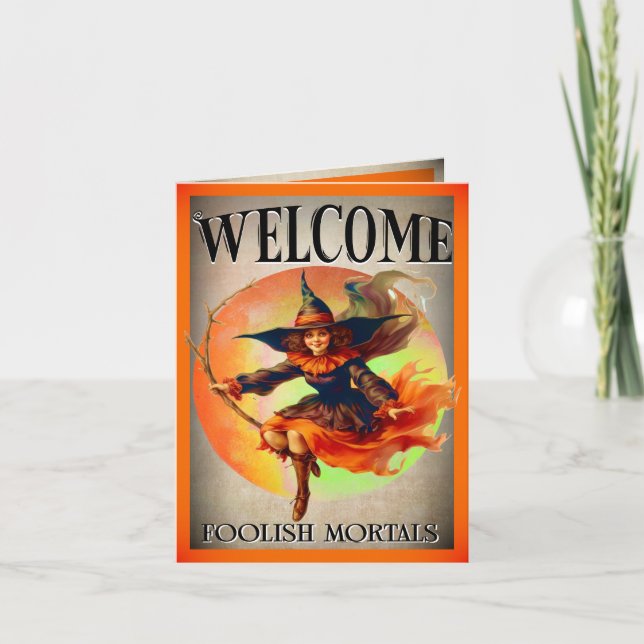 Retro Funny Halloween Cards (Vorderseite)