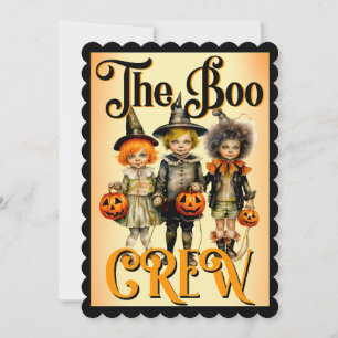 Retro Funny Halloween Cards Dankeskarte