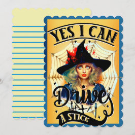 Retro Funny Halloween Cards Dankeskarte