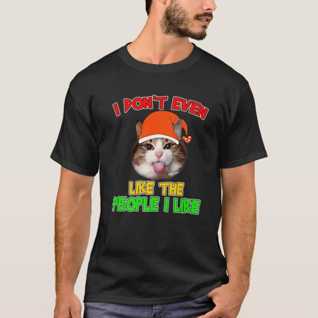 Retro Funny, ich mag nicht einmal die Leute, die i T-Shirt (Vorderseite)
