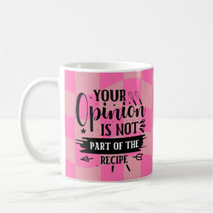 Retro Funny Kitchen Sprichwort Pink Kaffeetasse