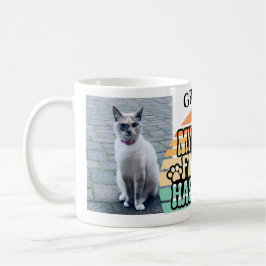 Retro Funny mein bester Freund hat Paws Pet 2 Foto Kaffeetasse