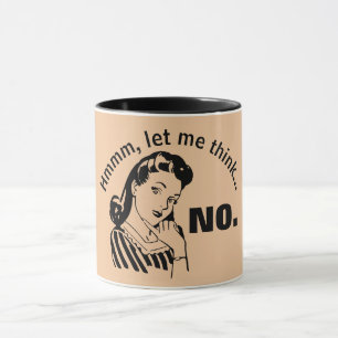 Retro Funny No Mug
