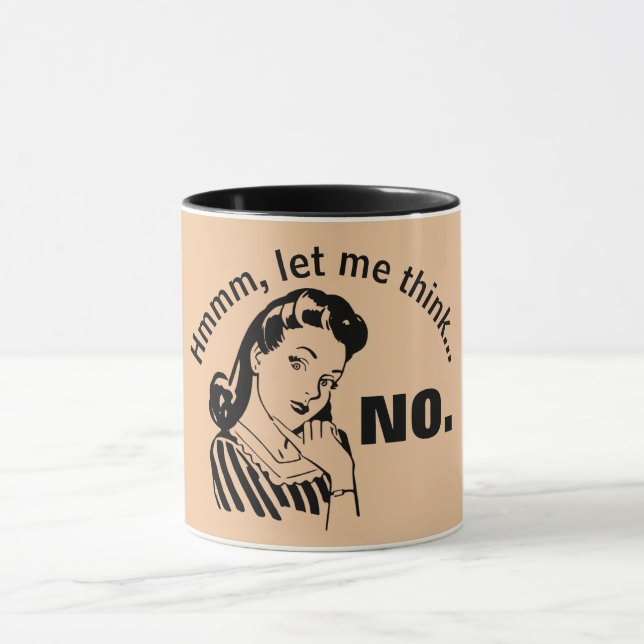 Retro Funny No Mug (Centre)
