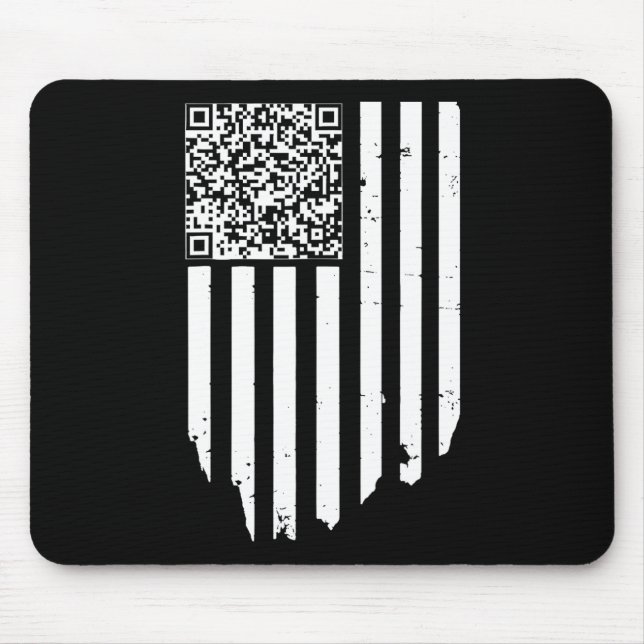 Retro Funny Qr Trump Tanzcode Mousepad (Vorne)