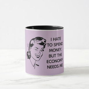 Retro Funny Shopping Mug