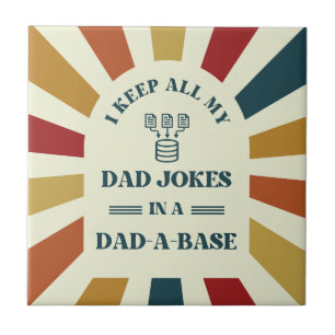 Retro Funny Vater Jokes Fathers Tagesgeschenk für  Fliese