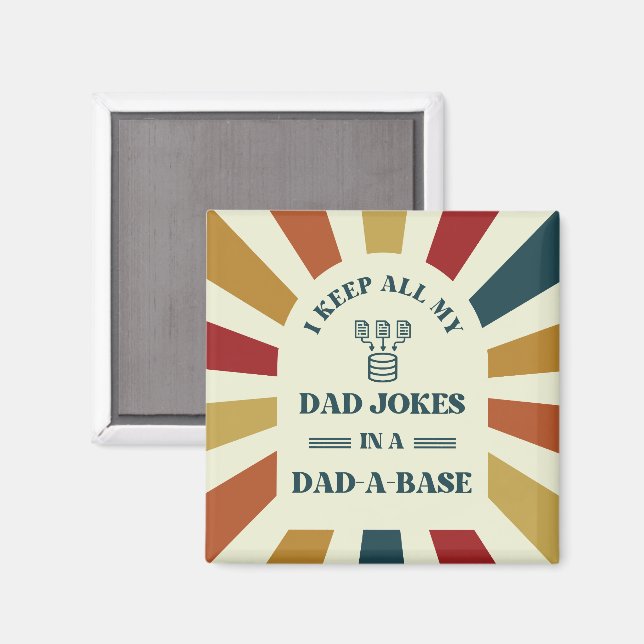 Retro Funny Vater Jokes Fathers Tagesgeschenk für  Magnet (Vorderseite/Rückseite)