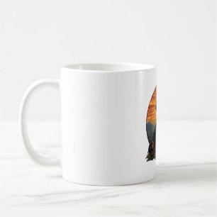 Retro für Haustierliebhaber mit langer Dackel Vint Kaffeetasse