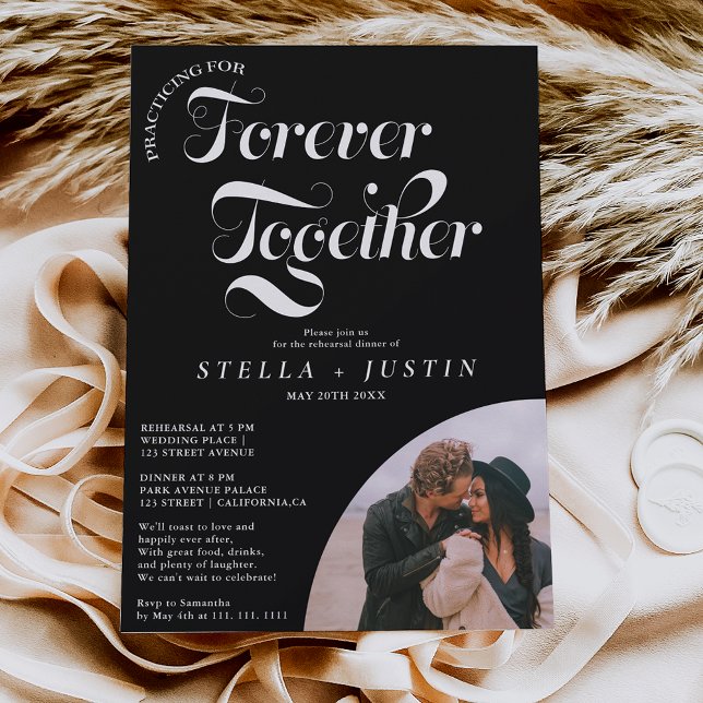 Retro für immer Foto Probe Dinner Einladung (Von Creator hochgeladen)