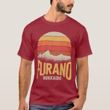 Retro Furano Hokkaido Japan Vintage Sonnenuntergan