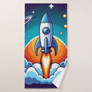 Retro, fusée spatiale