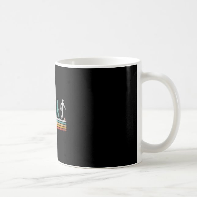 Retro-Fußball-Evolution Geschenk für Spieler Fraue Kaffeetasse (Rechts)
