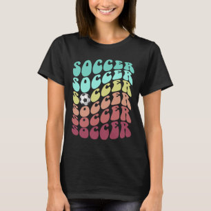 Retro-Fußball Nur Junge Mädchen Das Liebt Spielen T-Shirt