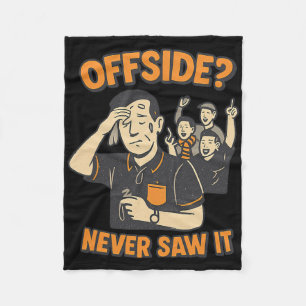 Retro-Fußballfan Abseits Nie Gesehen Grafik  Fleecedecke
