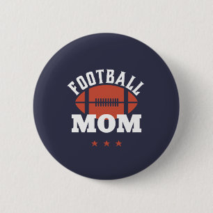 Retro-Fußballmutter Mutter von Sportler-Kindern Button