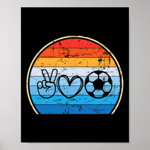 Retro-Fußballspieler Fußballtrainer Poster