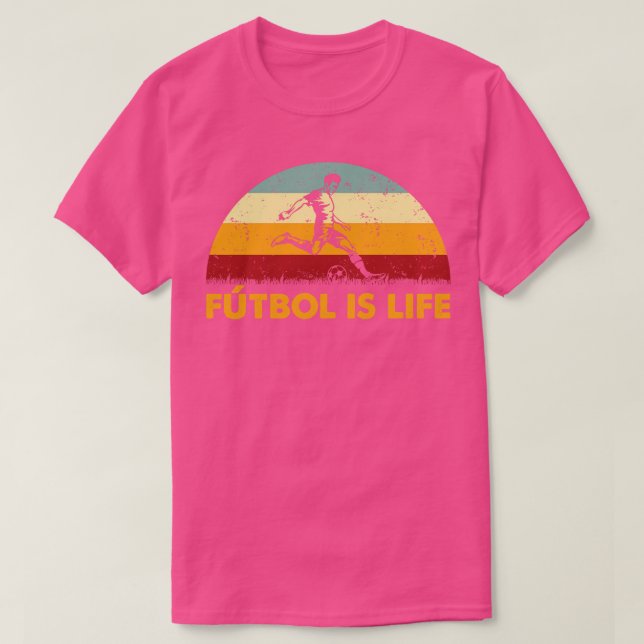 Retro Futbol ist der Lebensremix T-Shirt (Design vorne)