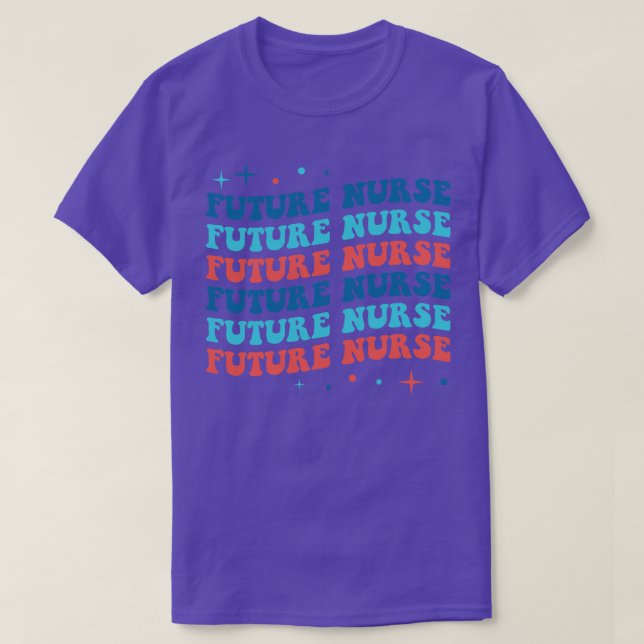 Retro Future Nurse Nusing Nurses T-Shirt (Design vorne)