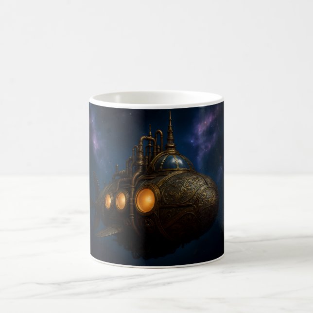 Retro-Futurist Kaffeetasse (Mittel)