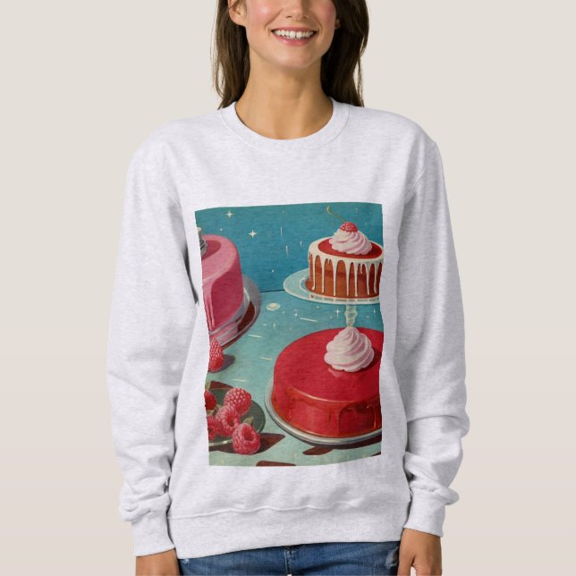 Retro Futuristic cake Sweatshirt (Vorderseite)