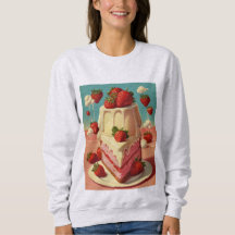 Retro Futuristic cake Sweatshirt