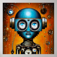 Retro Futuristic Robot