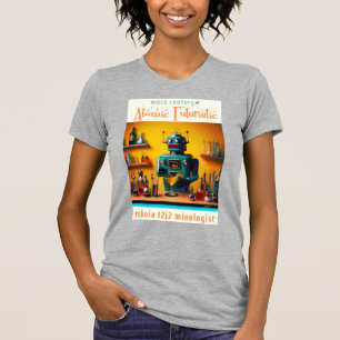 Retro Futuristic Robot ROBIA 12J2 Mixologe T-Shirt