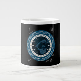 Retro-futuristische Digitaluhr Kunst Tasse