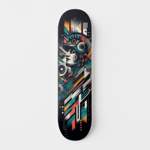 Retro-futuristische Tech-Street-Art-Skateboard 22 Skateboard