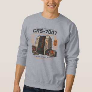 Retro-futuristischer AI-Roboter-Computer-Vaporwave Sweatshirt