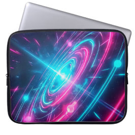 Retro Futuristisches Vaporwave Weltraum-Portal Laptopschutzhülle