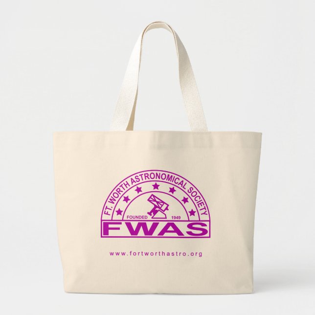 Retro FWAS Logo Jumbo Tote Bag Jumbo Stoffbeutel (Vorne)