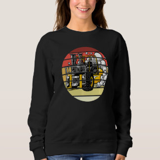 Retro Gabelstaplertreiber Vintager Gabelstapleröff Sweatshirt