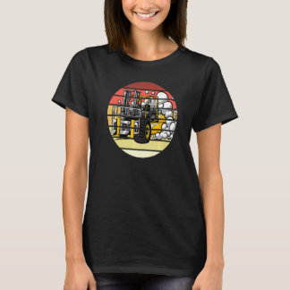 Retro Gabelstaplertreiber Vintager Gabelstapleröff T-Shirt