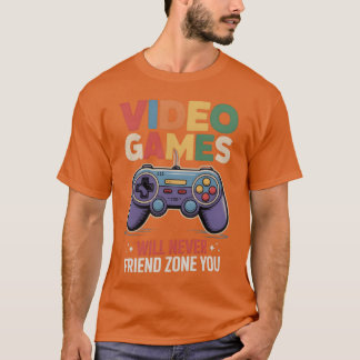 Retro-Game-Controller mit Video-Gameet-Freund fri T-Shirt