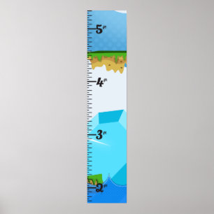 Retro Game Growth Chart Poster