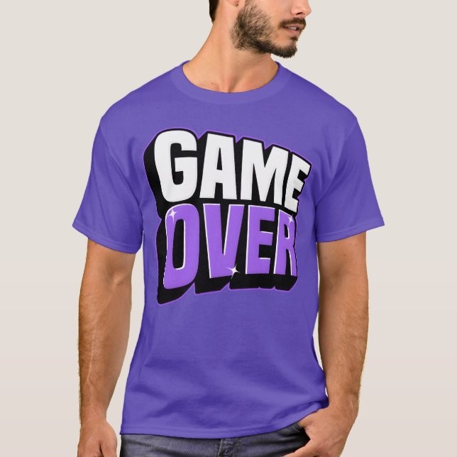 Retro Game Over Glow friend family T-Shirt (Vorderseite)