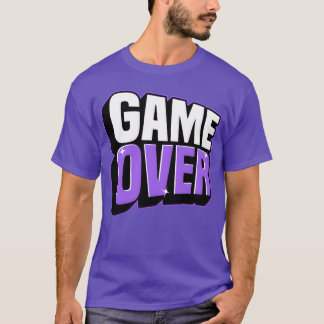 Retro Game Over Leuchtet Freund Familie T-Shirt